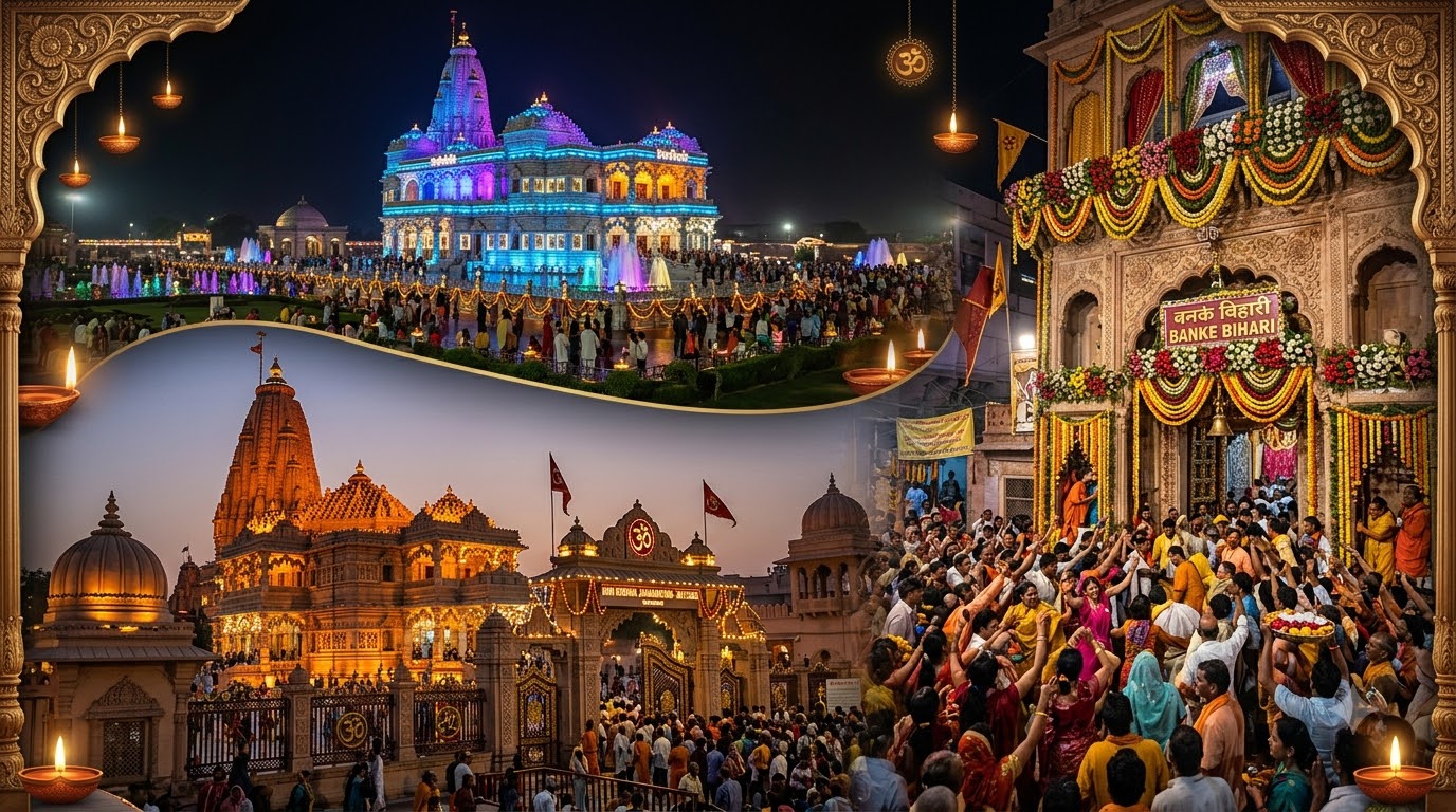 One Day Spiritual Trip to Mathura & Vrindavan from Delhi: Temple Timings & Darshan Route